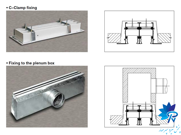 طراحی پلنیوم باکس برای انواع دریچه و دیفیوزر